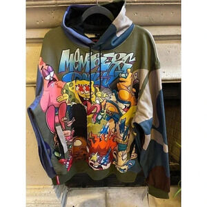 Members Only Nickelodeon Cartoon Character Graphic Print Hoodie Anime Streetwear